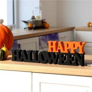 Halloween Table Decorations for Home Happy Halloween Sign Wooden Sign